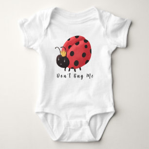 Body Para Bebé Nombre Personalizado De Bicho De Ladybug Cute Mord