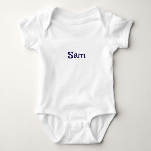 Body Para Bebé Nombre personalizado de la Marina