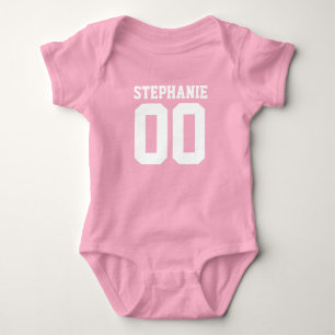 Body Para Bebé Nombre personalizado de la niña personalizado de J