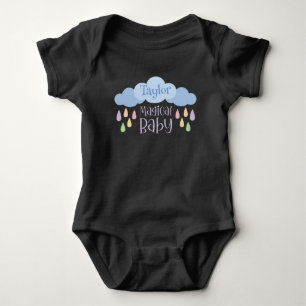 Body Para Bebé Nombre personalizado de la nube mágica para bebé p