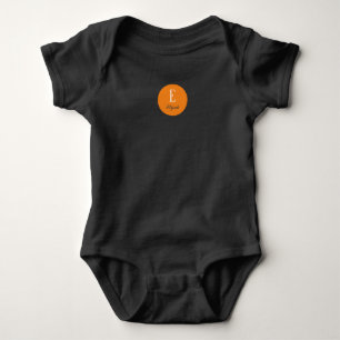 Body Para Bebé Nombre personalizado del monograma de encendido
