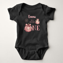 Body Para Bebé Nombre personalizado es un Pinkoween Girl espeluzn