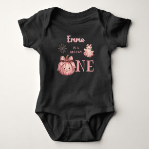 Body Para Bebé Nombre personalizado es un Pinkoween Girl espeluzn