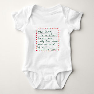 Body Para Bebé Nombre Personalizado Estimado Papá Noel En Mi Excu