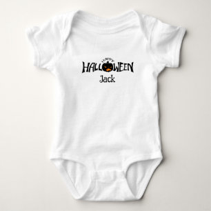 Body Para Bebé nombre personalizado feliz Halloween