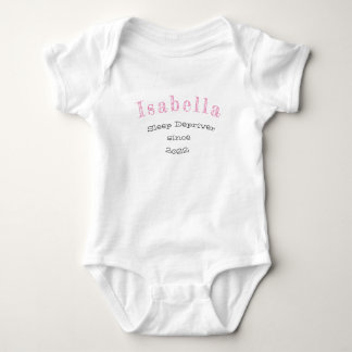 Body Para Bebé Nombre personalizado linda bebé niña tipografía ro