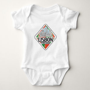 Body Para Bebé Nombre personalizado Lisboa Portugal