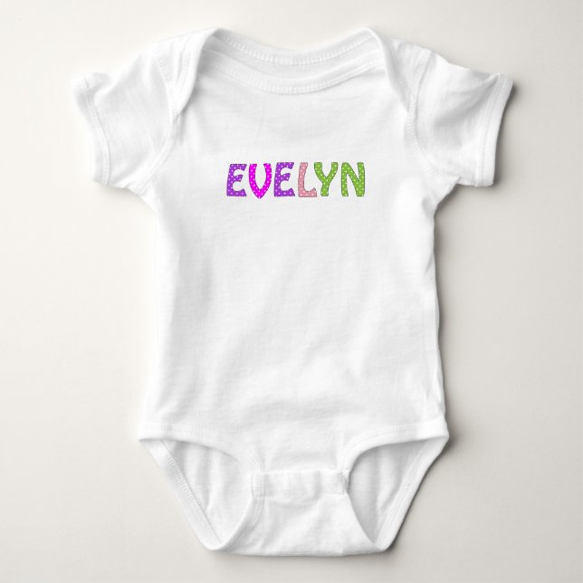 Body Para Bebé Nombre personalizado para bebé (Anverso)