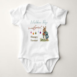 Body Para Bebé Nombre personalizado Pedro los huevos de Pascua de