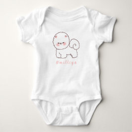 Body Para Bebé Nombre personalizado perro lindo Morden 