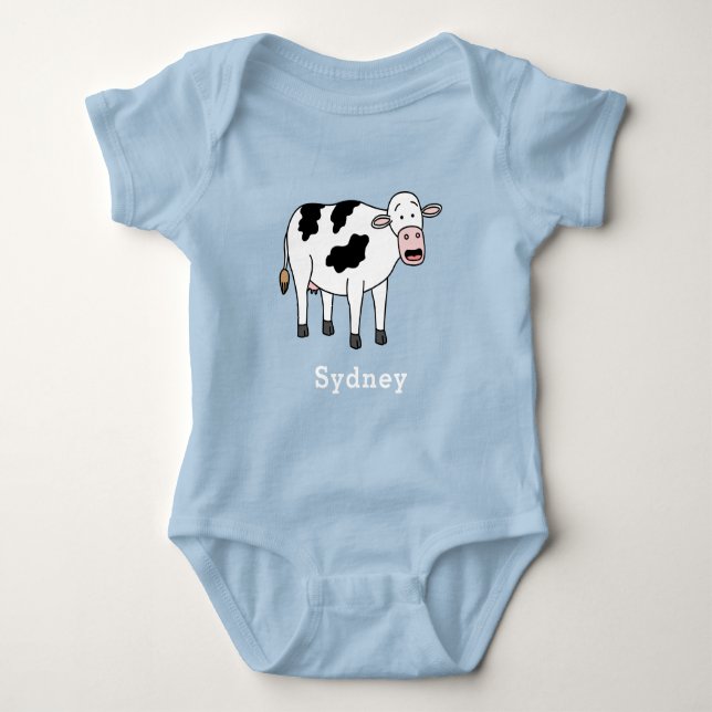 Body Para Bebé Nombre personalizado personalizado único de niño d (Anverso)