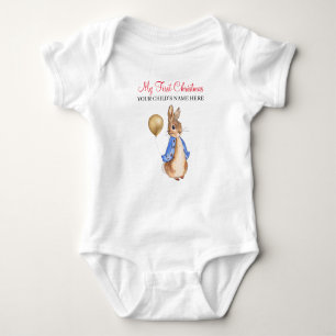Body Para Bebé Nombre personalizado Peter el conejo Mi primera Na