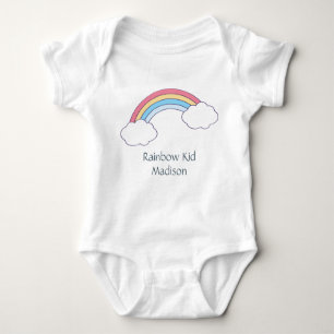Body Para Bebé Nombre personalizado / Textos Ropa arcoiris para n
