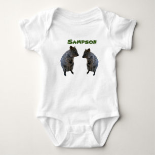 Body Para Bebé Nombre Sampson con quokkas australianos, Bodysuit