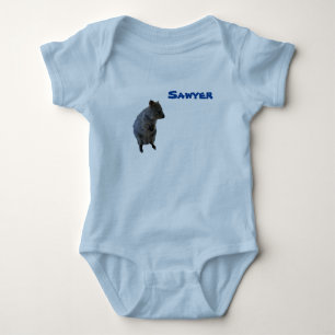 Body Para Bebé Nombre Sawyer @ Quokka Australiano, Bodysuit de be