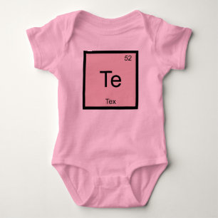 Body Para Bebé Nombre Tex Química Elemento Tabla Periódica