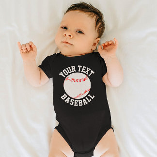 Body Para Bebé Nombre y número del equipo de bebeisbol, nombre y 