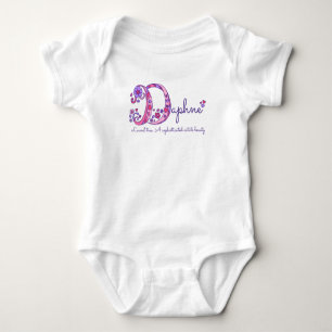 Body Para Bebé Nombre y significado de la camiseta monográfica D