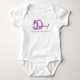 Body Para Bebé Nombre y significado de la camiseta monográfica D 