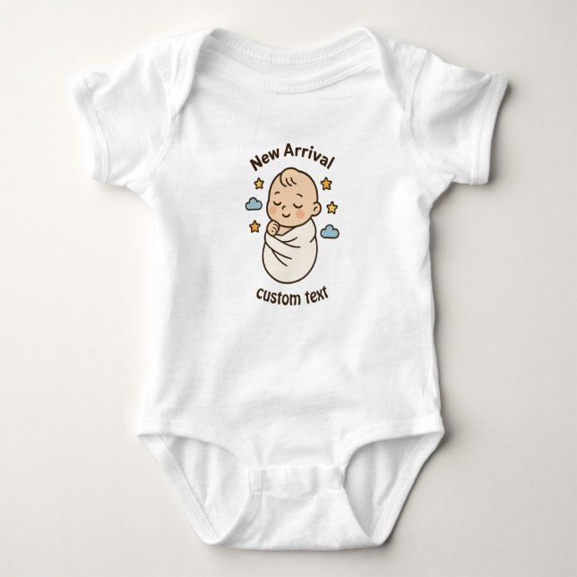 Body Para Bebé Nombres personalizados Baby Bodysuit (Anverso)