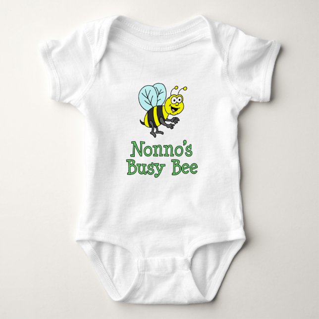 Body Para Bebé Nonno's Busy Bee (Anverso)