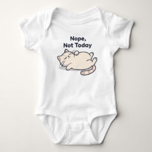 Body Para Bebé Nope Not Today – Funny Cat Meme Body de bebé diver