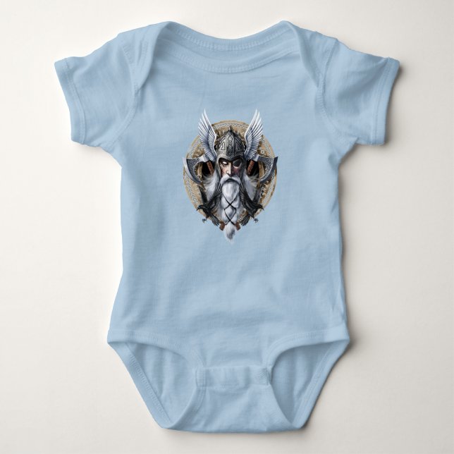 Body Para Bebé Norse Warrior God Odin (Anverso)