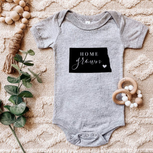 Body Para Bebé North Dakota Home Grown State Tee
