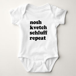 Body Para Bebé Nosh Kvetch Schluff Repeat Unisex Yiddish