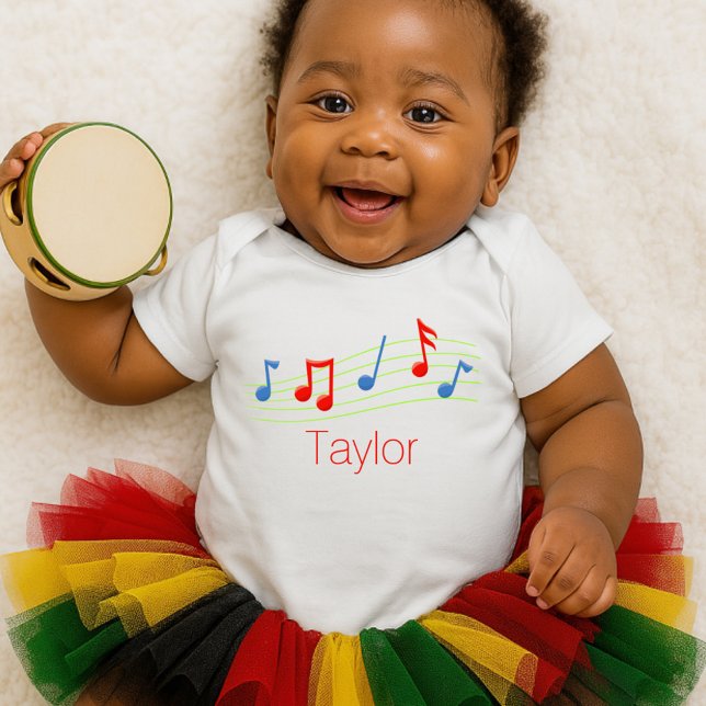 Body Para Bebé Notas de la música (Subido por el creador)