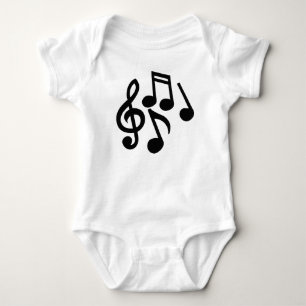 Body Para Bebé Notas musicales