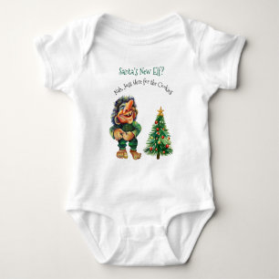Body Para Bebé Novedosa bebé Navidades de Papá Noel