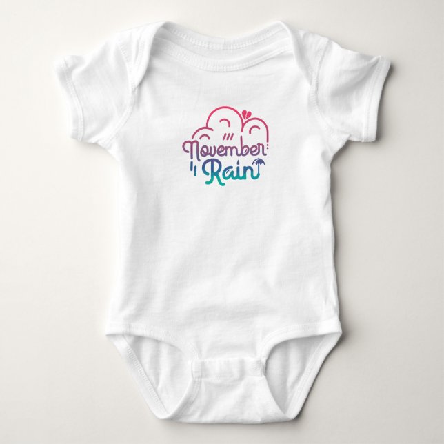 Body Para Bebé Novermber Rain (Anverso)