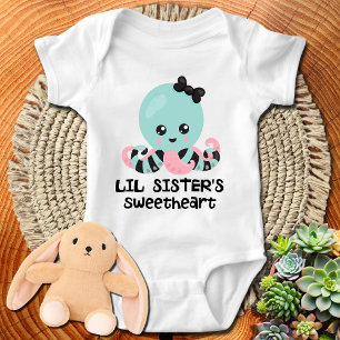 Body Para Bebé Novio Kawaii Pulpo de Hermanita