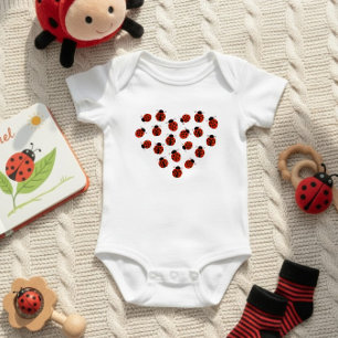 Body Para Bebé Nuestra Pequeña Dama Mariquita Caprichosa Corazón