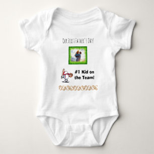 Body Para Bebé Nuestra Primera Camiseta de Bebé para el Día del P