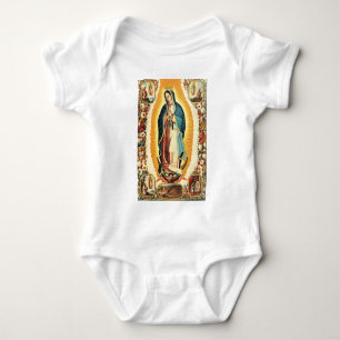 Body Para Bebé Nuestra Señora de Guadalupe Arte Radiante