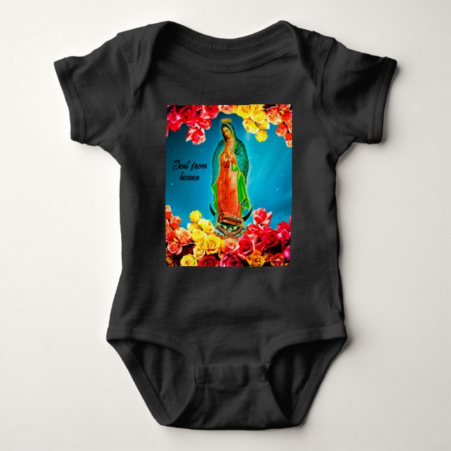 Body Para Bebé Nuestra Señora de Guadalupe enviada del Personaliz (Anverso)