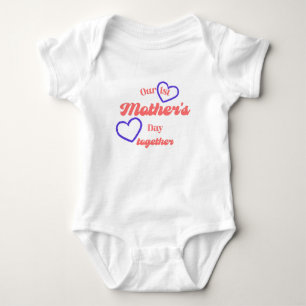 Body Para Bebé Nuestro 1er Día de la Madre Juntos a juego