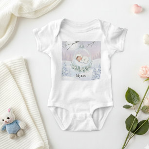 Body Para Bebé Nuestro pequeño bebé de nieve está en camino Ropa 