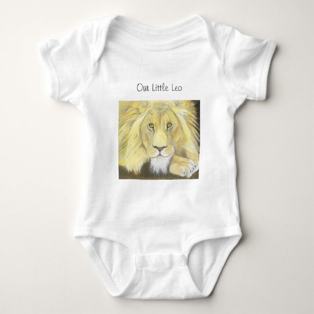 Body Para Bebé Nuestro pequeño león (Anverso)
