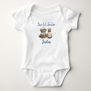 Body Para Bebé Nuestro Pequeño Marinero Bebé Personalizado