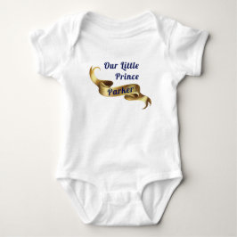 Body Para Bebé Nuestro pequeño príncipe personalizado real