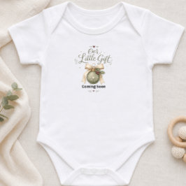 Body Para Bebé Nuestro pequeño regalo de Navidad Anuncio de embar
