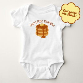 Body Para Bebé Nuestro Pequeño Tema de Desayuno de Panqueques 