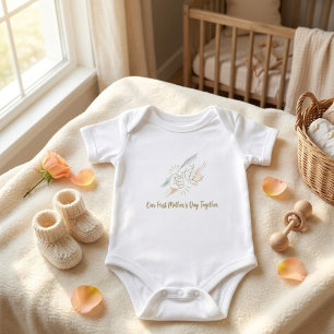 Body Para Bebé Nuestro Primer Día de la Madre Juntos Baby Bodysui
