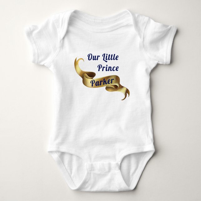 Body Para Bebé Nuestro Principito Real Personalizado (Anverso)