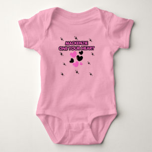 BODY PARA BEBÉ NUESTRO ÚNICO CORAZÓN, CAMISETA PINK 1ER CUMPLEAÑO