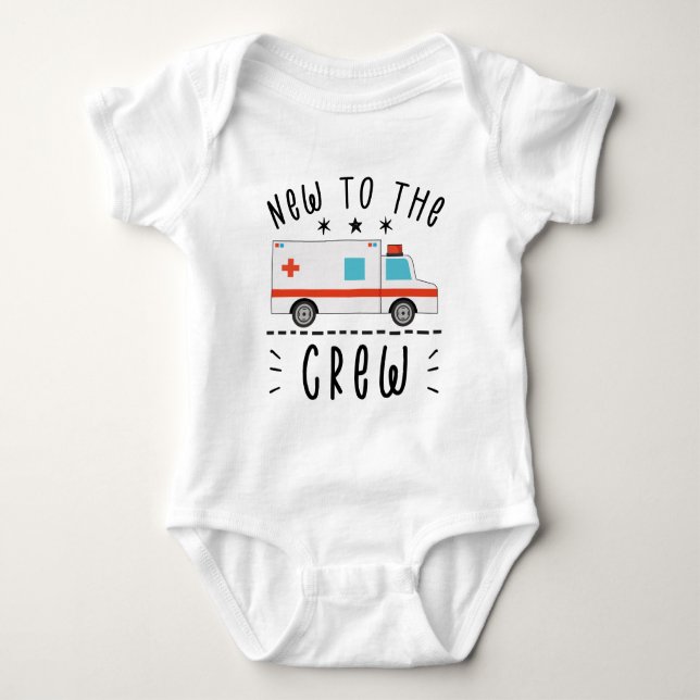 Body Para Bebé Nuevo a la ambulancia de la tripulación - Ambulanc (Anverso)