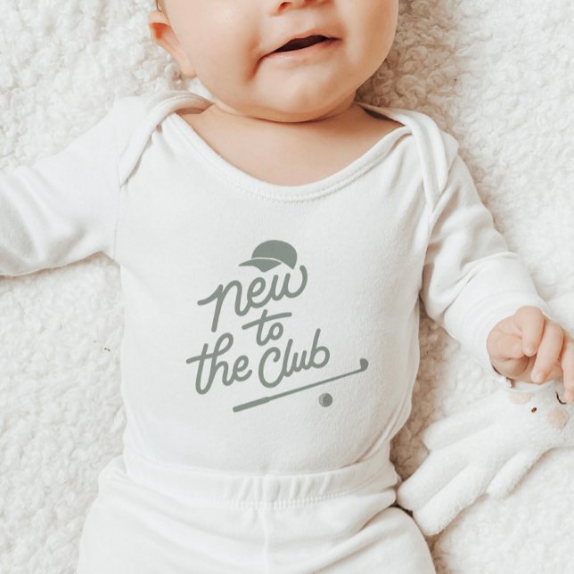 Body Para Bebé Nuevo en el Club de Golf (Zazzle New to the Club Golf Baby Bodysuit)